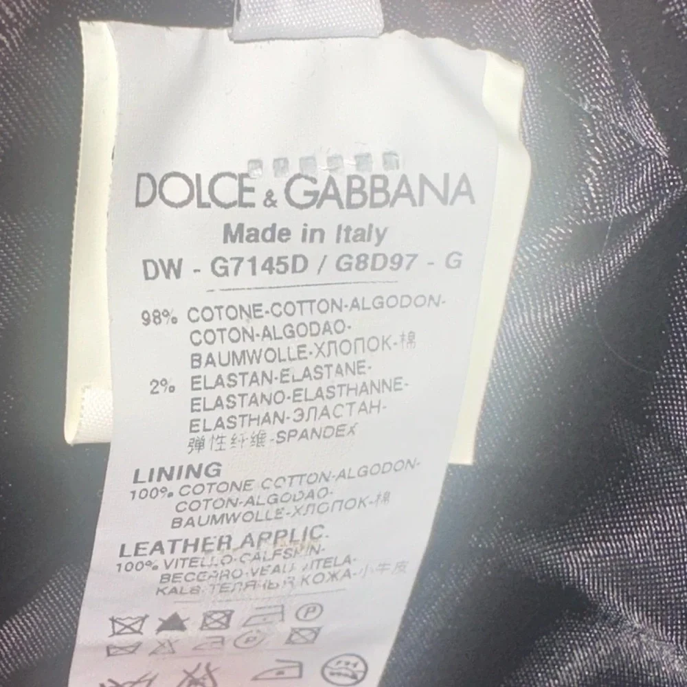 Dolce & Gabbana Mainline Gray/Black Denim Vest Italy Size 48-US Sm/Med Like New!